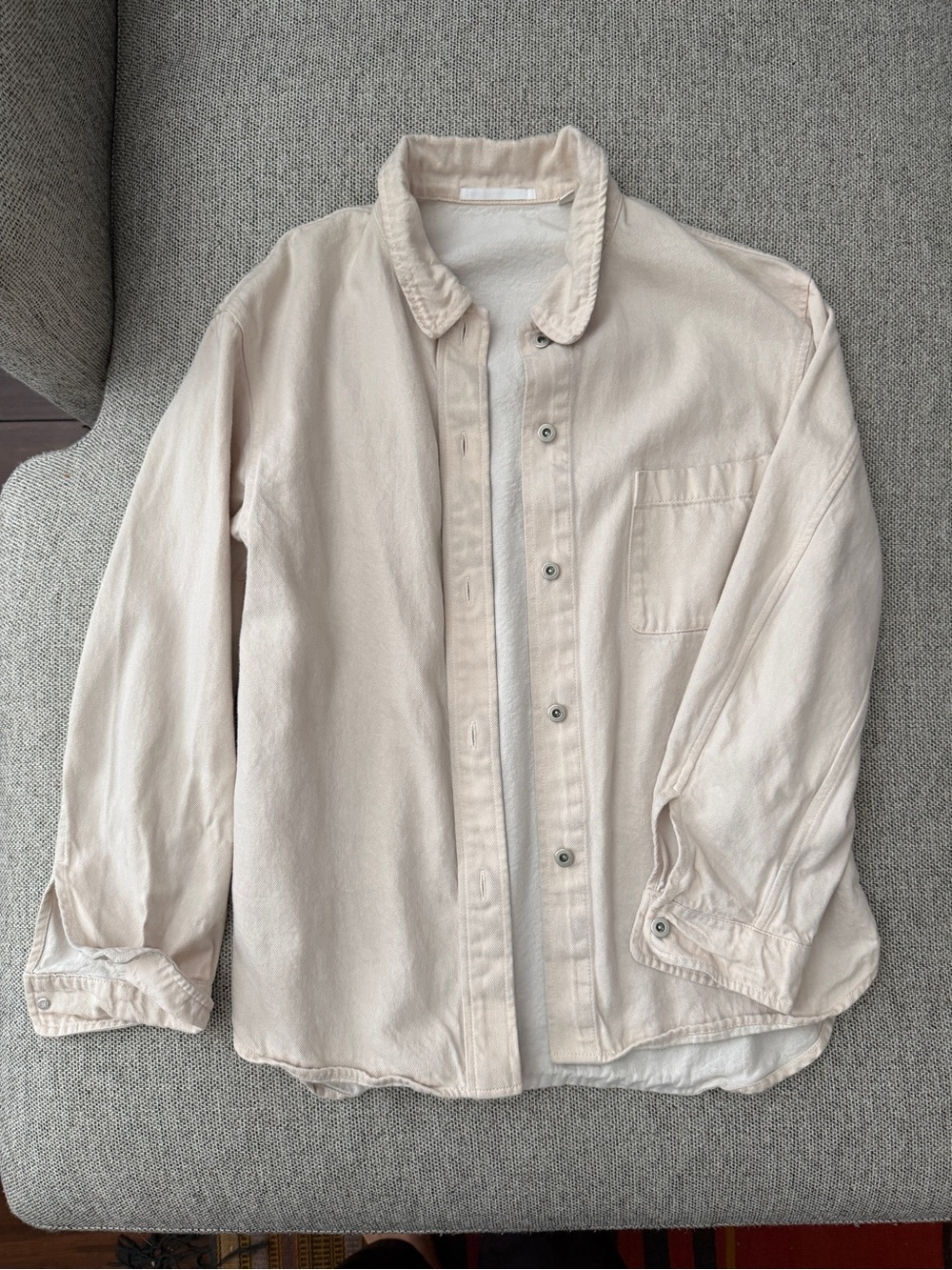 Uniqlo chore jacket Light Beige Button-Up Jacket